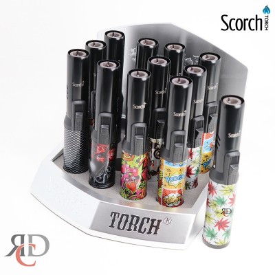 SCORCH TORCH PENCIL ASST. BLACK GRAFFITI & LEAF DESIGN - STDS88 12CT/ DISPLAY